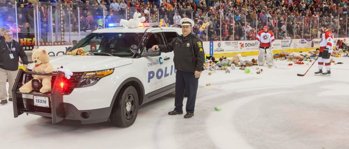 Cyclones Partner With CPD For Annual Teddy Bear Toss