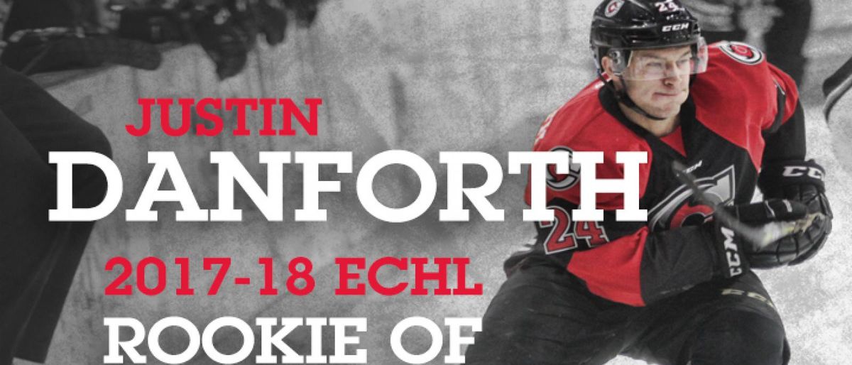 DANFORTH NAMED ECHL ROOKIE OF THE YEAR