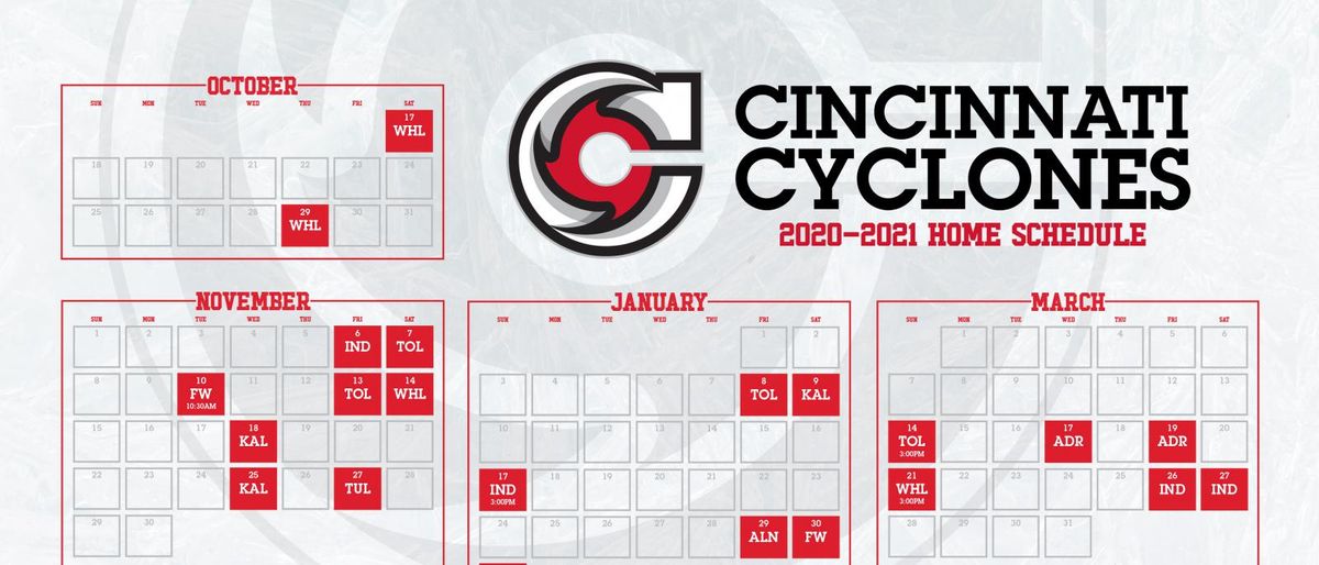 Cyclones Announce 2020-2021 Home Schedule