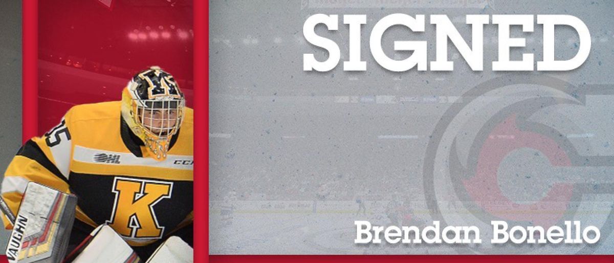 Cyclones Add Bonello in Goal, Gornall Off Waivers