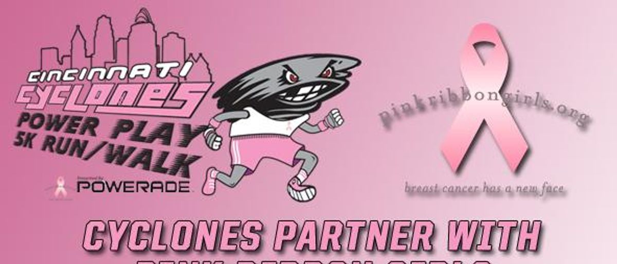 Cyclones Partner with Pink Ribbon Girls for Inaugural Power Play 5K Run/Walk